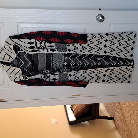 Paper Crane Sweaters - Abstract Hooded Cardigan